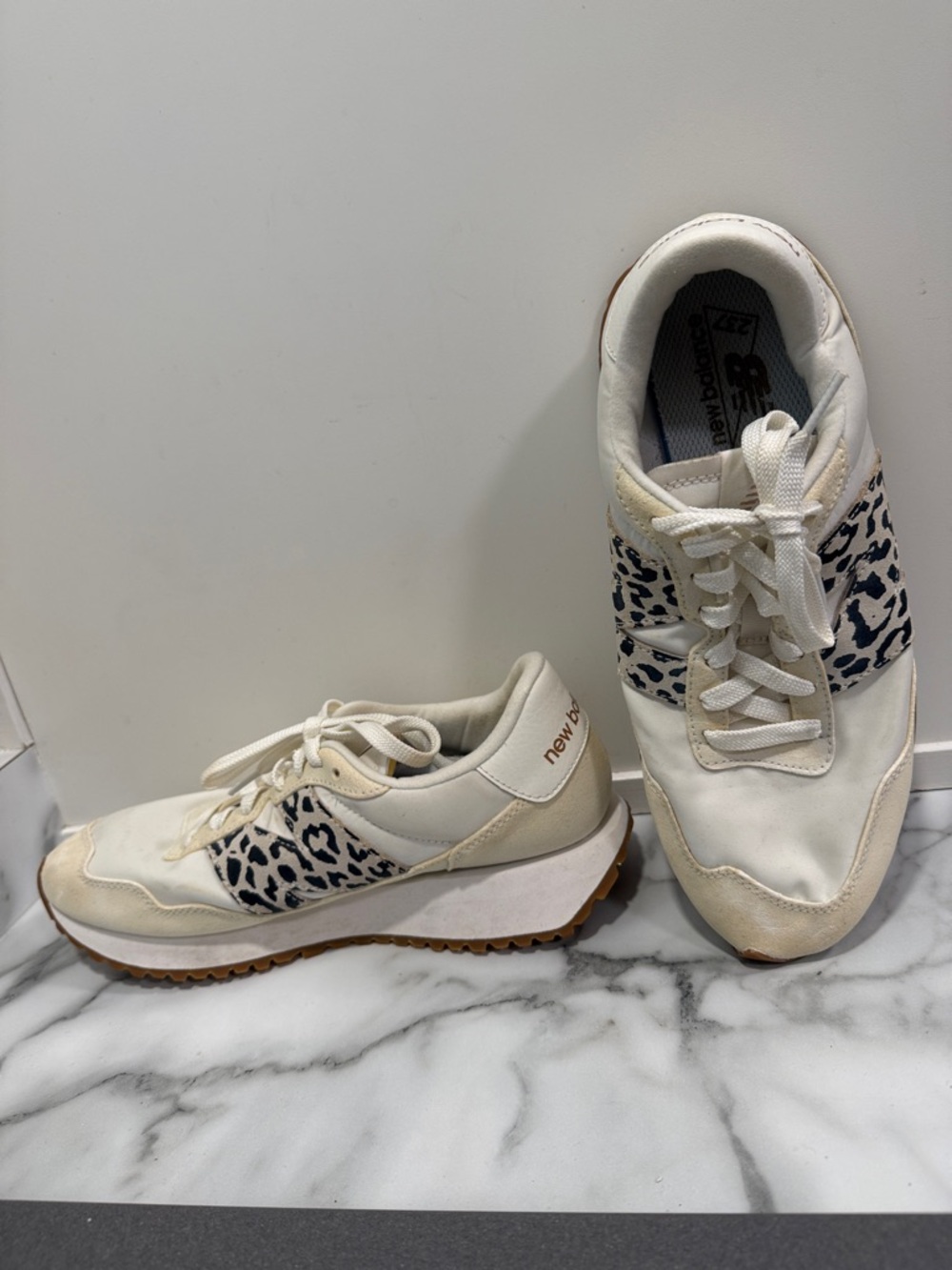 New Balance 237 Sea Salt Leopard Womens Size 10 Low Top Shoes Sneakers - Picture 5 of 10